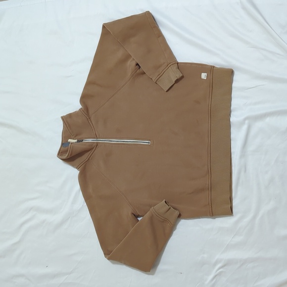 Vuori Restore Half Zip, Color Wheat Size S - Picture 5 of 16